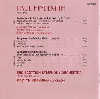 CD Paul Hindemith: Symphonic Metamorphosis After Themes By Carl Maria Von Weber ∙ Konzertmusik For Brass And Strings ∙ Mathis Der Maler