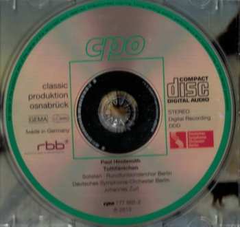 CD Paul Hindemith: Tuttifäntchen