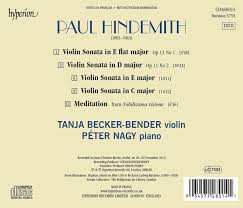 CD Paul Hindemith: Violin Sonatas
