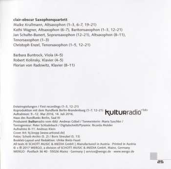 CD Paul Hindemith: Works For Saxophones