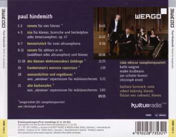 CD Paul Hindemith: Works For Saxophones