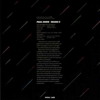 CD Paul Horn: Inside II