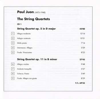 2CD Paul Juon: Complete String Quartets