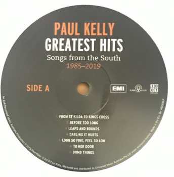 2LP Paul Kelly: Paul Kelly's Greatest Hits - Songs From The South 1985-2019