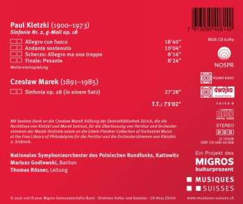 CD Paul Kletzki: Paul Kletzki - Sinfonie Nr. 2, Czesław Marek - Sinfonia