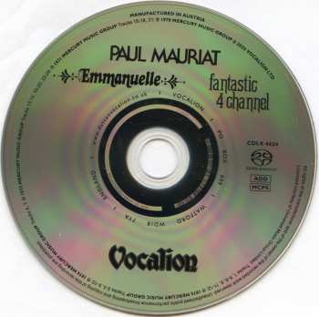 SACD Paul Mauriat: Emmanuelle & Fantastic 4 Channel