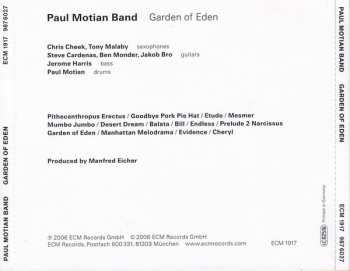 CD Paul Motian Band: Garden Of Eden