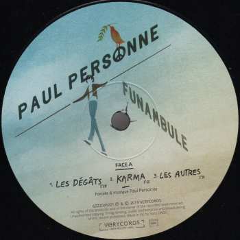 2LP Paul Personne: Funambule (Ou Tentative De Survie En Milieu Hostile)