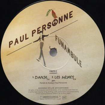 2LP Paul Personne: Funambule (Ou Tentative De Survie En Milieu Hostile)