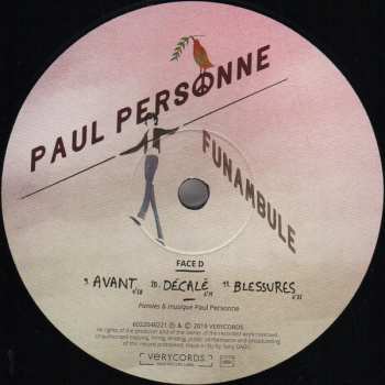 2LP Paul Personne: Funambule (Ou Tentative De Survie En Milieu Hostile)