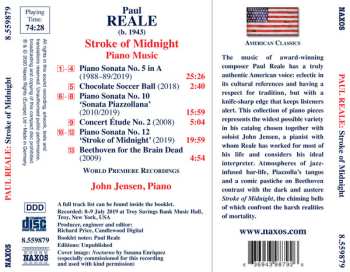 CD Paul Reale: Stroke Of Midnight (Piano Music)