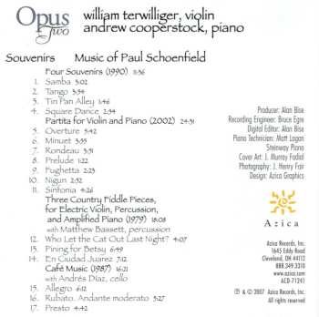 CD Paul Schoenfield: Souvenirs