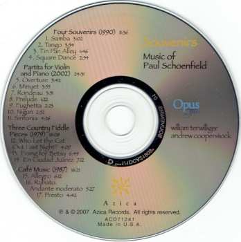 CD Paul Schoenfield: Souvenirs