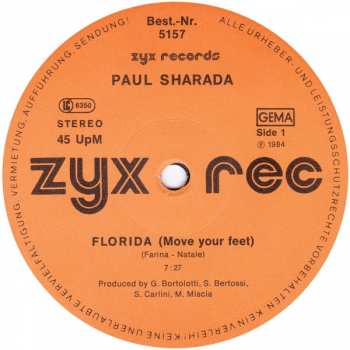 LP Paul Sharada: Florida (Move Your Feet)