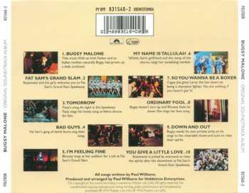 CD Paul Williams: Bugsy Malone (Original Soundtrack Album)
