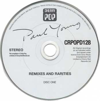 2CD Paul Young: Remixes And Rarities
