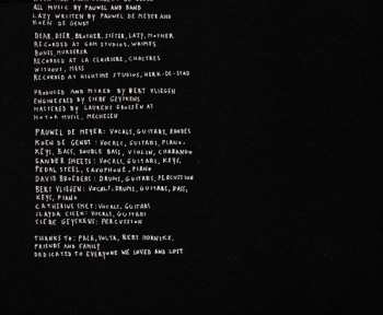 CD Pauwel: Dear