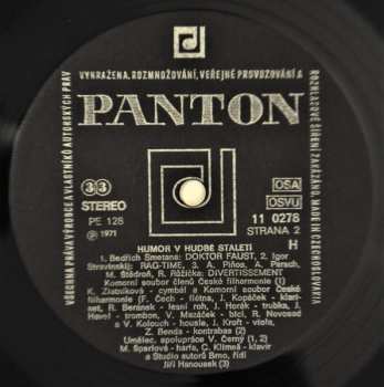 LP Bedřich Smetana: Humor V Hudbě Staletí = Humor In Der Musik Der Jahrhunderte