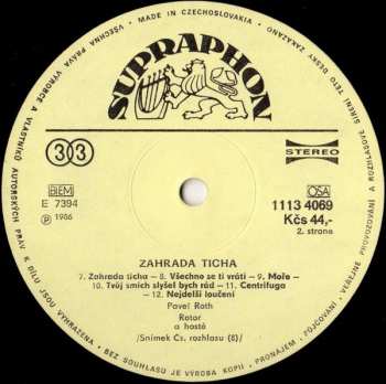 LP Pavel Roth: Zahrada Ticha