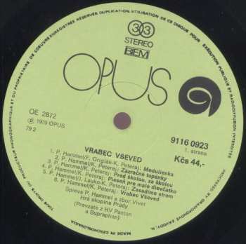 LP Pavol Hammel: Vrabec Vševed