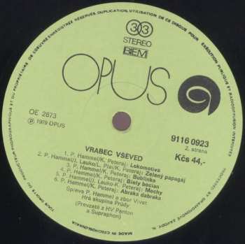 LP Pavol Hammel: Vrabec Vševed