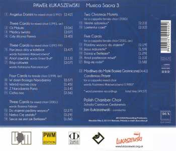 CD Polski Chór Kameralny Schola Cantorum Gedanensis: Musica Sacra 3: Carols & Motets