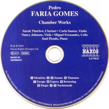 CD Pedro Faria Gomes: Chamber Works