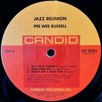 LP Coleman Hawkins: Jazz Reunion