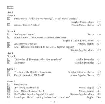 2CD John Tomlinson: Sappho