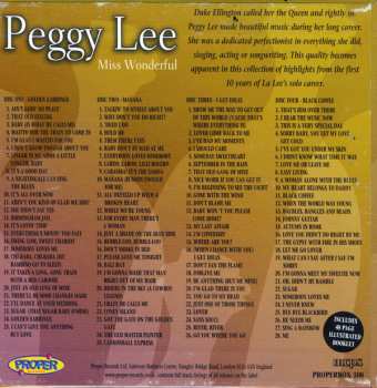 4CD/Doos Peggy Lee: Miss Wonderful