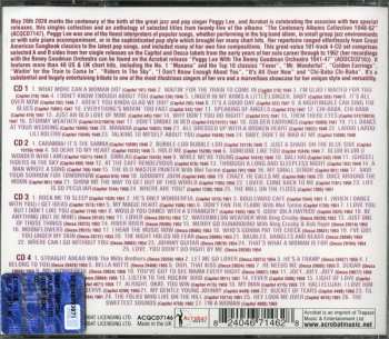 4CD Peggy Lee: The Centenary Singles Collection 1945-62
