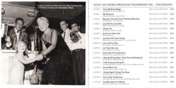 2CD Peggy Lee: World Broadcast Recordings 1955