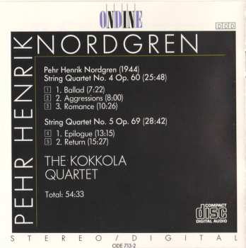 CD Pehr Henrik Nordgren: String Quartets 4 & 5