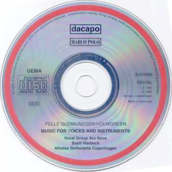 CD Pelle Gudmundsen-Holmgreen: Music For Voices And Instruments