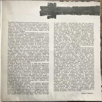 2LP Krzysztof Penderecki: Polskie Requiem = Polish Requiem