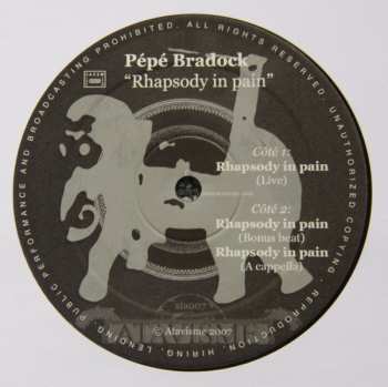 LP Pépé Bradock: Rhapsody In Pain
