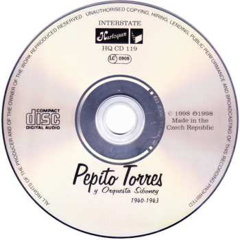 CD Pepito Torres Y Orquesta Siboney: 1940-1943
