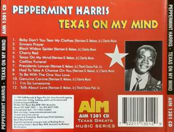 CD Peppermint Harris: Texas On My Mind