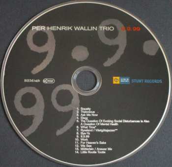 CD Per Henrik Wallin Trio: 9.9.99