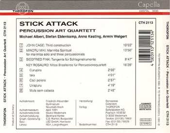 CD Percussion Art Quartett: Stick Attack