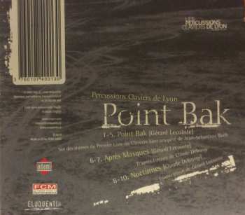 CD Percussions-Claviers De Lyon: Point Bak