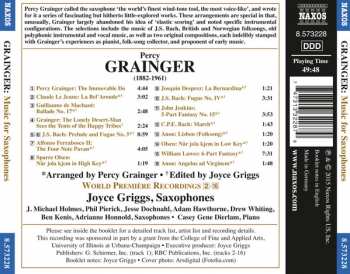 CD Percy Grainger: Music for Saxophones