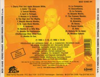 CD Perez Prado And His Orchestra: Mambo Mania  / Havana, 3 A.M.