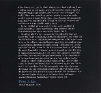 CD Pete Atkin: The Luck of the Draw: The Clive James - Pete Atkin Songbook, volume 2