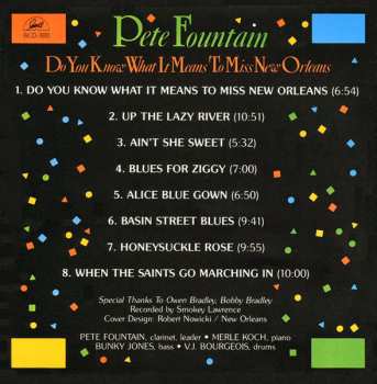 CD Pete Fountain: Do You Know What It Means To Miss New Orleans