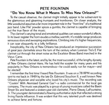 CD Pete Fountain: Do You Know What It Means To Miss New Orleans