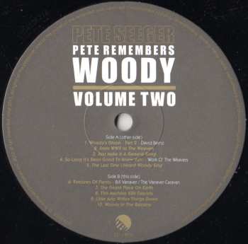2LP Pete Seeger: Pete Remembers Woody: Volume Two LTD