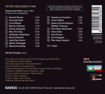 CD Nicolas Hodges: Voices And Piano