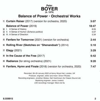 CD The London Symphony Orchestra: Balance of Power • Orchestral Works