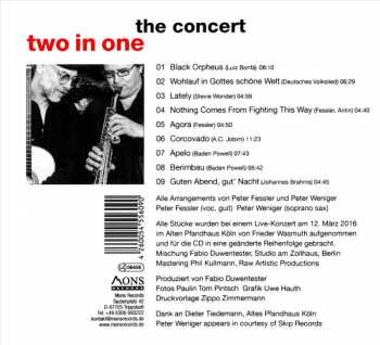 CD Peter Fessler: Two In One: The Concert